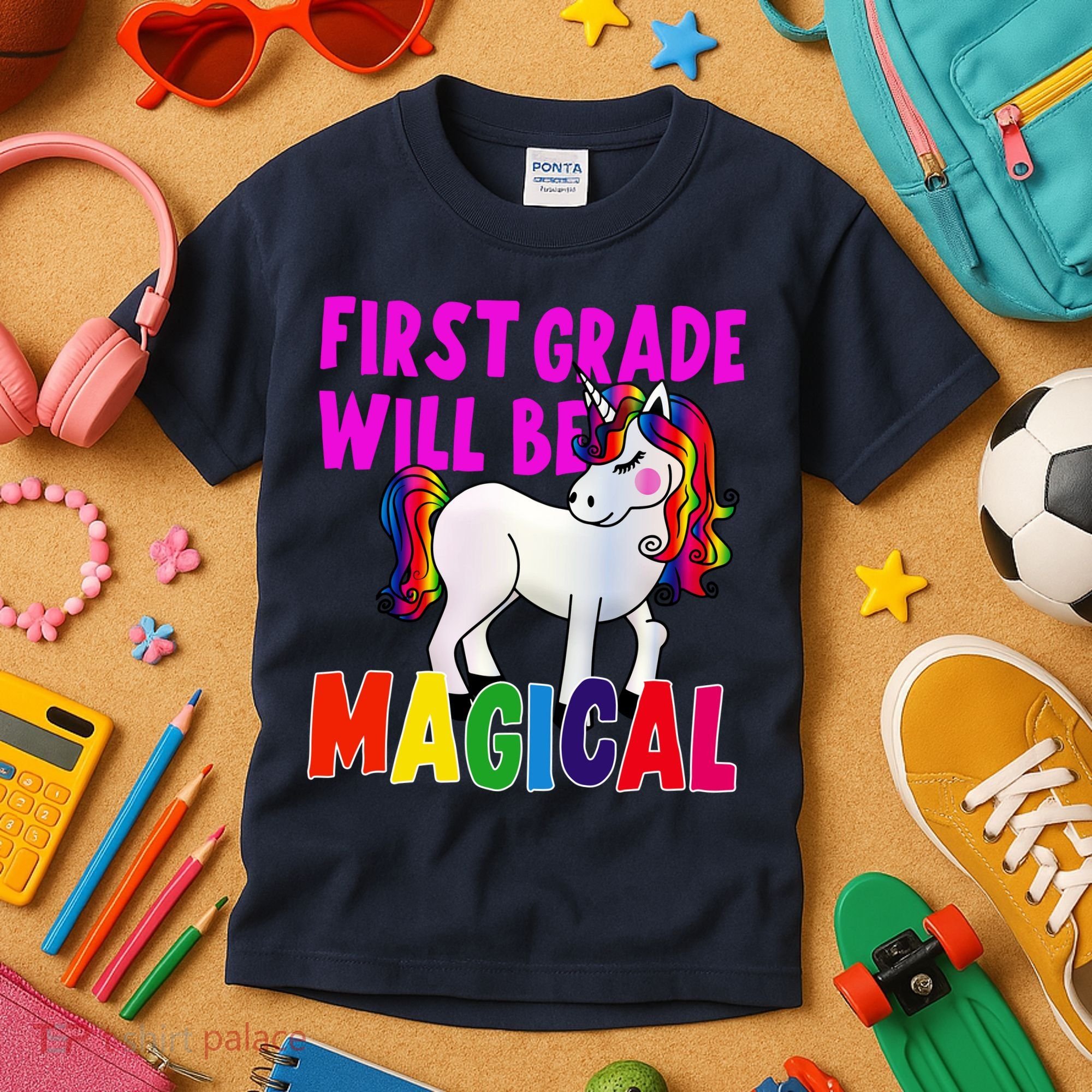 First Grade Will Be Magical Kids T-Shirt