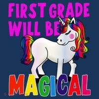 First Grade Will Be Magical Kids T-Shirt thumb 4