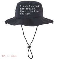 First I Drink Coffee Then I Do The Things Bucket Hat thumb 0