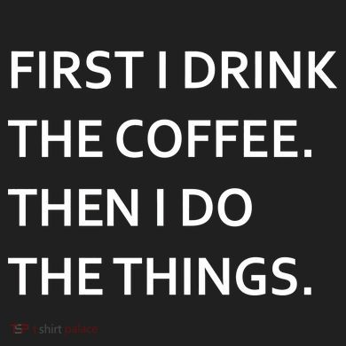First I Drink Coffee Then I Do Things Funny Comfort Colors Boxy T-Shirt