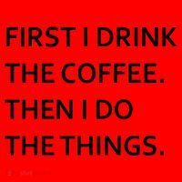 First I Drink Coffee Then I Do Things Funny Santa Hat thumb 1