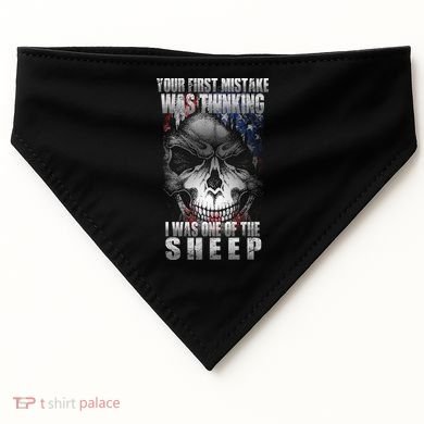 First Mistake Was Thinking I Was One Of the Sheep USA-Made Doggie Bandana