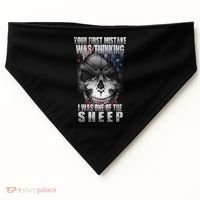 First Mistake Was Thinking I Was One Of the Sheep USA-Made Doggie Bandana thumb 0