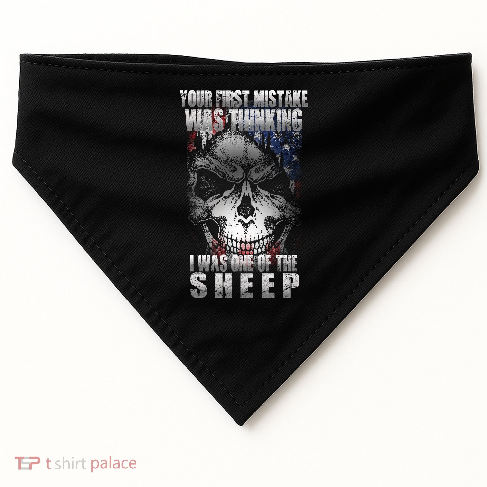 First Mistake Was Thinking I Was One Of the Sheep USA-Made Doggie Bandana