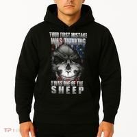 First Mistake Was Thinking I Was One Of the Sheep Hoodie thumb 2