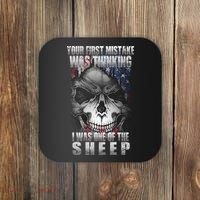 First Mistake Was Thinking I Was One Of the Sheep Coaster thumb 0