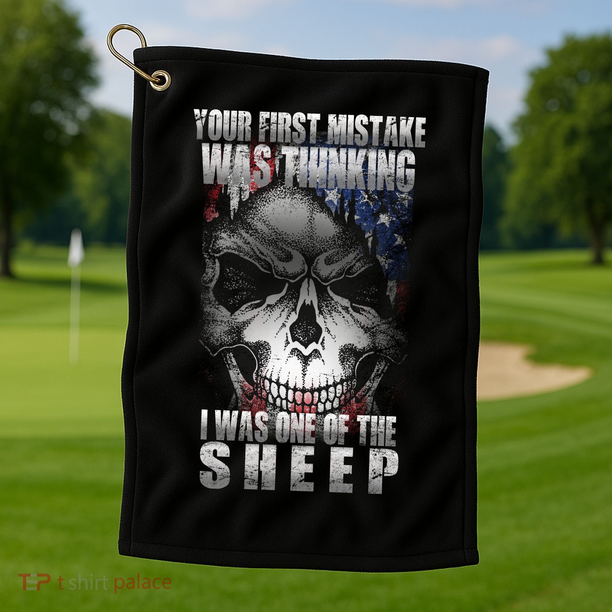 First Mistake Was Thinking I Was One Of the Sheep Golf Towel