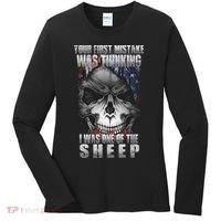 First Mistake Was Thinking I Was One Of the Sheep Women's Long Sleeve Shirt thumb 0
