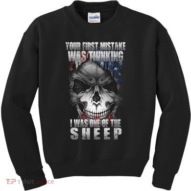 First Mistake Was Thinking I Was One Of the Sheep Kids Sweatshirt