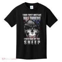 First Mistake Was Thinking I Was One Of the Sheep Kids T-Shirt thumb 0