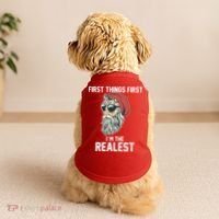 First Things First I'm the Realest Cool Santa Doggie Tank thumb 2
