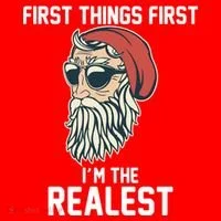 First Things First I'm the Realest Cool Santa Doggie Tank thumb 4