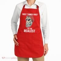 First Things First I'm the Realest Cool Santa Apron thumb 2