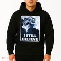 Funny I Still Believe Sax Man Nun Nerd Geek Graphic Hoodie thumb 2