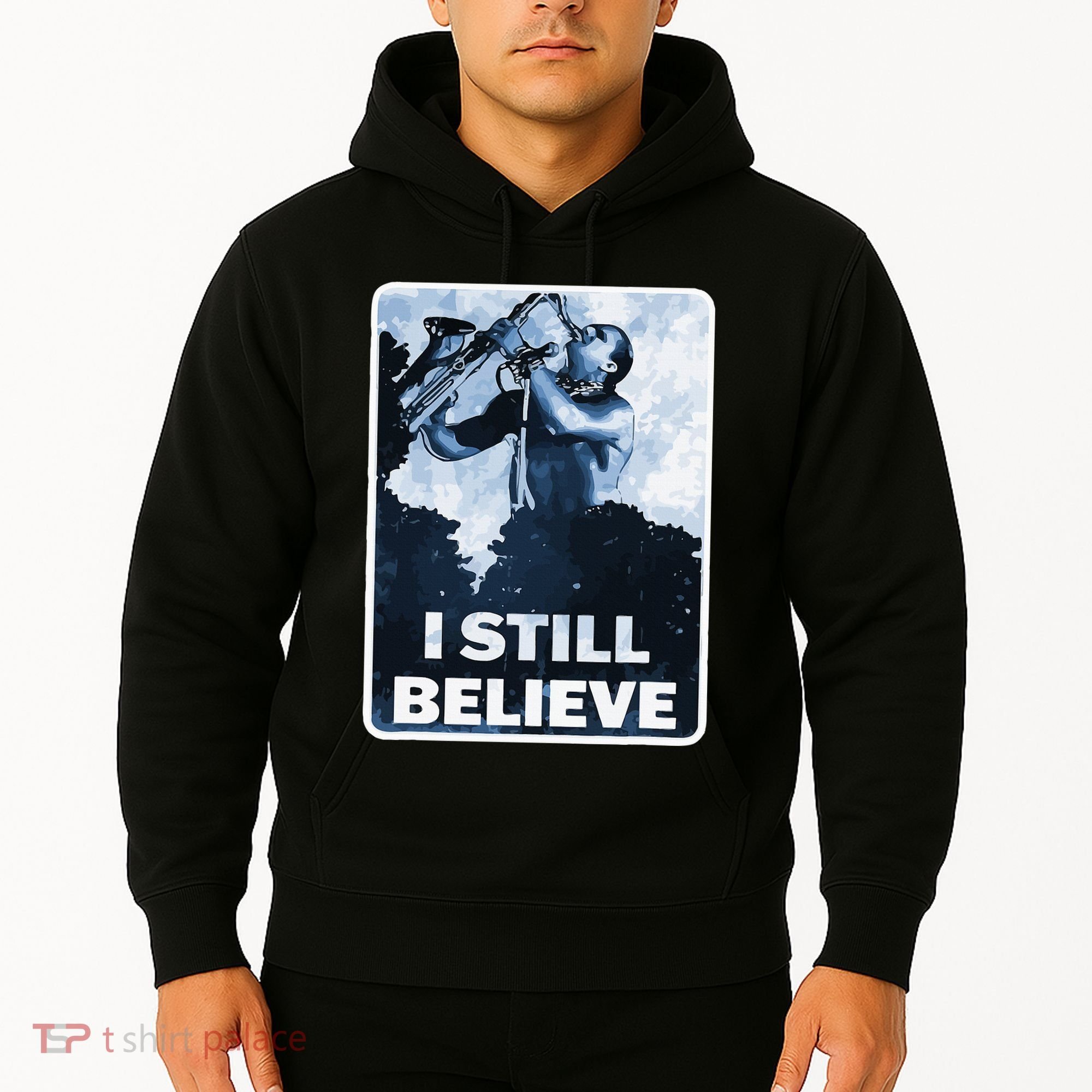Funny I Still Believe Sax Man Nun Nerd Geek Graphic Hoodie