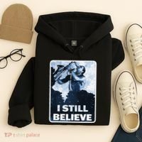 Funny I Still Believe Sax Man Nun Nerd Geek Graphic Hoodie thumb 4