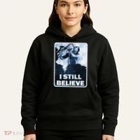 Funny I Still Believe Sax Man Nun Nerd Geek Graphic Hoodie thumb 5