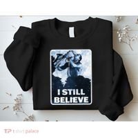 Funny I Still Believe Sax Man Nun Nerd Geek Graphic Sweatshirt thumb 2