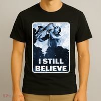 Funny I Still Believe Sax Man Nun Nerd Geek Graphic T-Shirt thumb 3