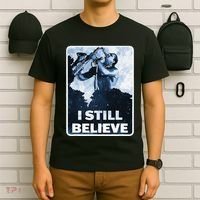 Funny I Still Believe Sax Man Nun Nerd Geek Graphic T-Shirt thumb 6