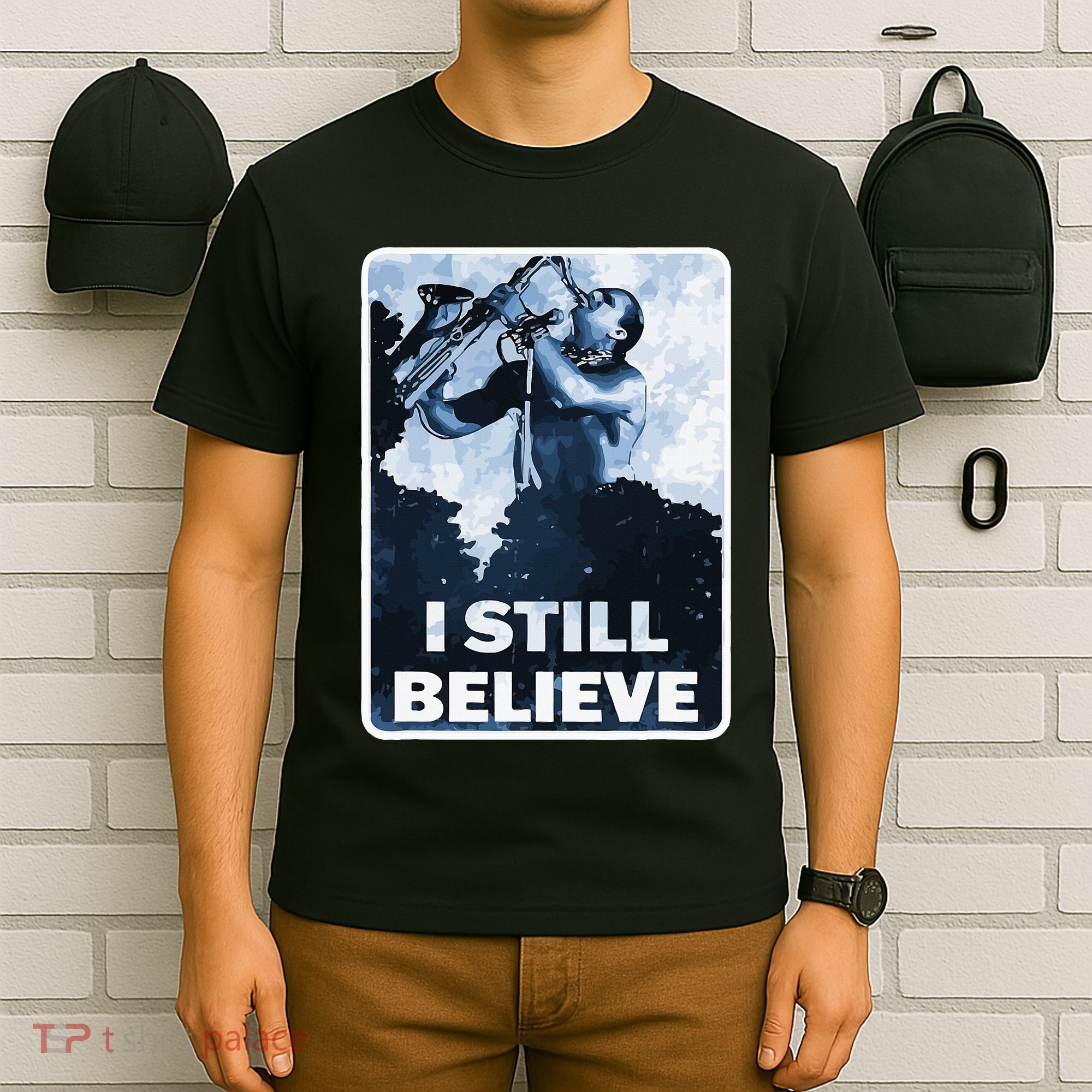Funny I Still Believe Sax Man Nun Nerd Geek Graphic T-Shirt
