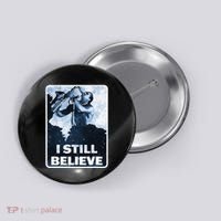 Funny I Still Believe Sax Man Nun Nerd Geek Graphic Button thumb 0