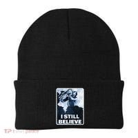 Funny I Still Believe Sax Man Nun Nerd Geek Graphic Beanie thumb 0