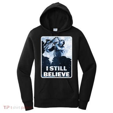 Funny I Still Believe Sax Man Nun Nerd Geek Graphic Women's Hoodie