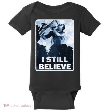 Funny I Still Believe Sax Man Nun Nerd Geek Graphic Baby Bodysuit