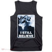 Funny I Still Believe Sax Man Nun Nerd Geek Graphic Tank Top thumb 0