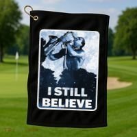 Funny I Still Believe Sax Man Nun Nerd Geek Graphic Golf Towel thumb 1