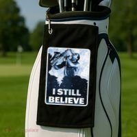 Funny I Still Believe Sax Man Nun Nerd Geek Graphic Golf Towel thumb 2