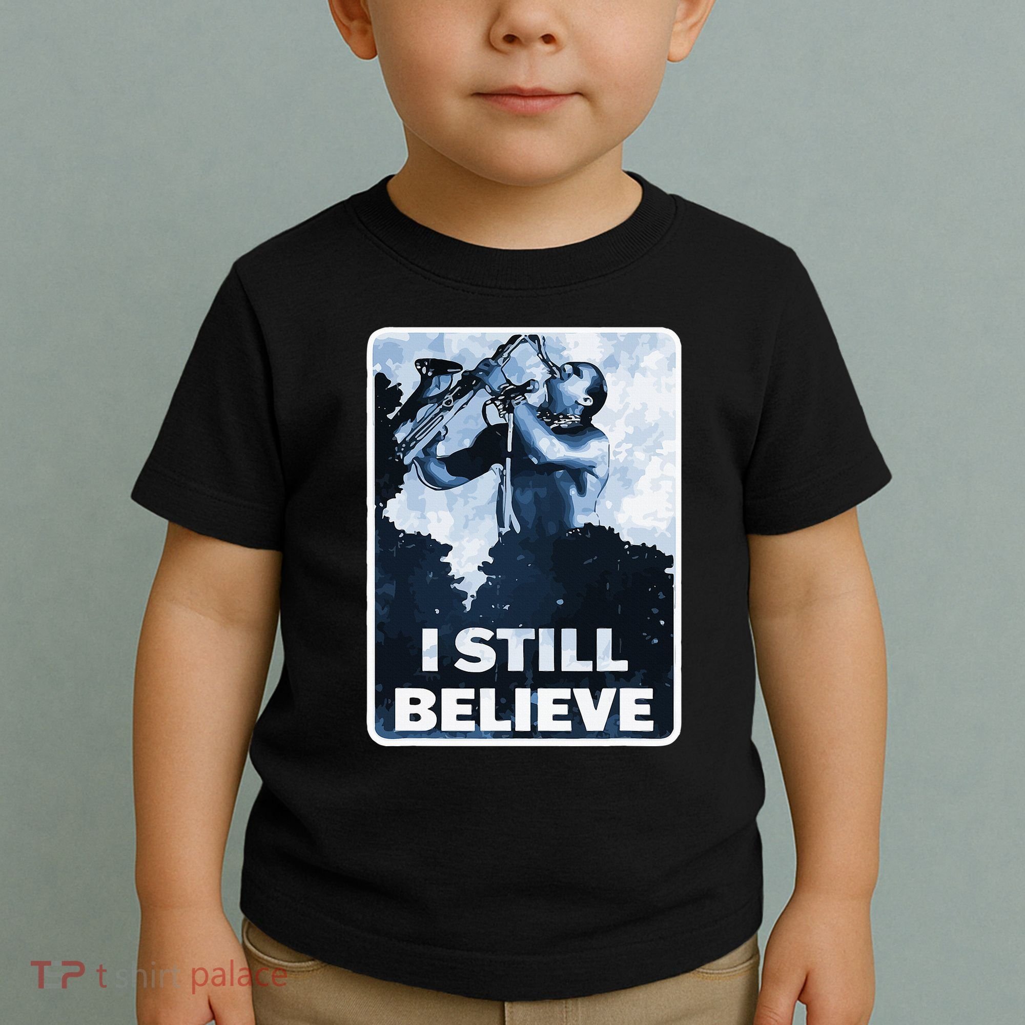 Funny I Still Believe Sax Man Nun Nerd Geek Graphic Toddler T-Shirt