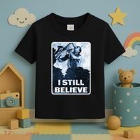 Funny I Still Believe Sax Man Nun Nerd Geek Graphic Toddler T-Shirt thumb 3