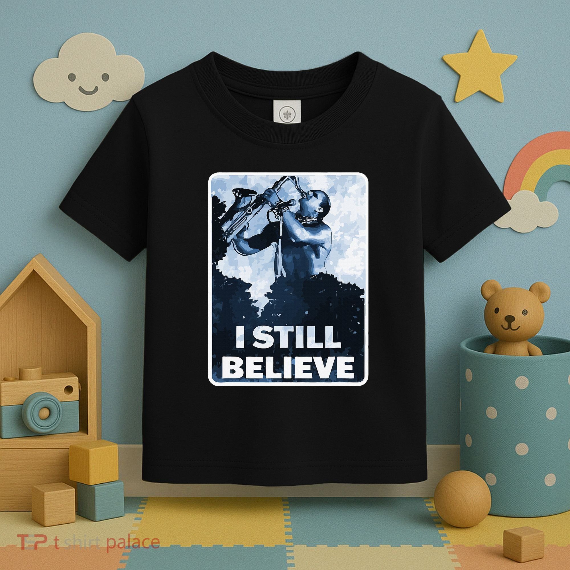 Funny I Still Believe Sax Man Nun Nerd Geek Graphic Toddler T-Shirt