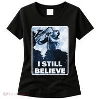 Funny I Still Believe Sax Man Nun Nerd Geek Graphic Women's T-Shirt thumb 0