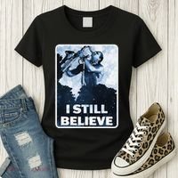 Funny I Still Believe Sax Man Nun Nerd Geek Graphic Women's T-Shirt thumb 3