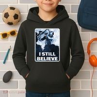 Funny I Still Believe Sax Man Nun Nerd Geek Graphic Kids Hoodie thumb 2