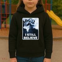 Funny I Still Believe Sax Man Nun Nerd Geek Graphic Kids Hoodie thumb 3