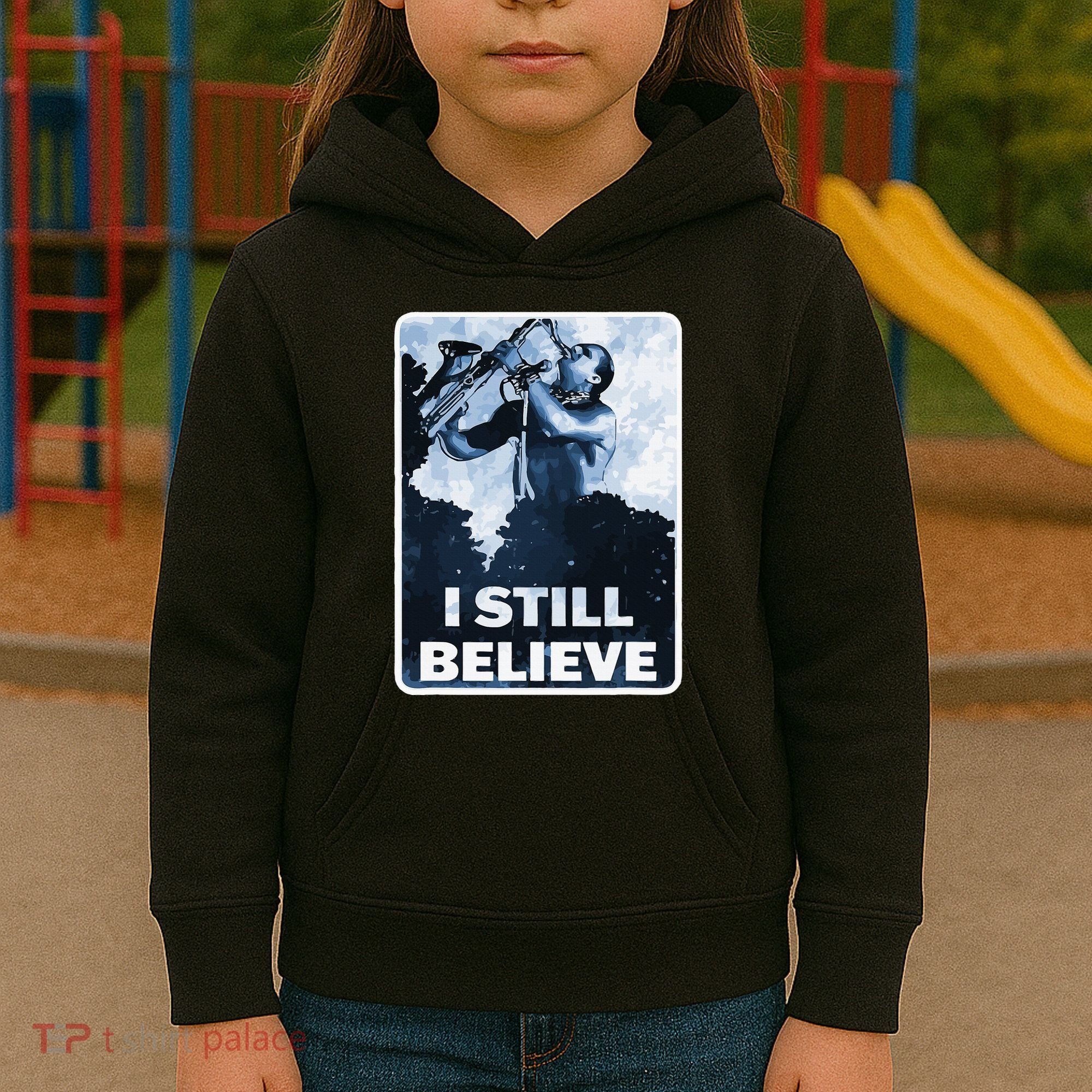 Funny I Still Believe Sax Man Nun Nerd Geek Graphic Kids Hoodie