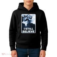 Funny I Still Believe Sax Man Nun Nerd Geek Graphic Kids Hoodie thumb 4