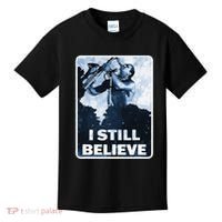 Funny I Still Believe Sax Man Nun Nerd Geek Graphic Kids T-Shirt thumb 0
