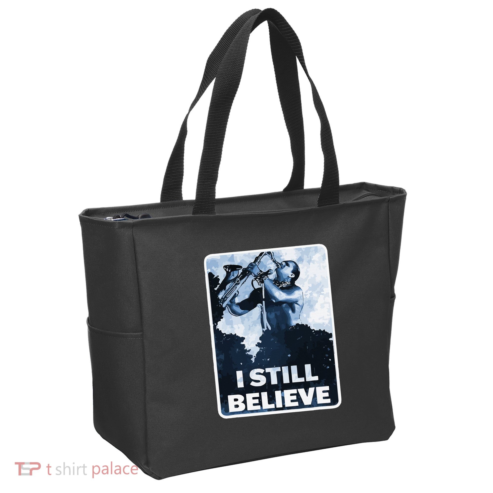 Funny I Still Believe Sax Man Nun Nerd Geek Graphic Tote Bag
