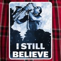 Funny I Still Believe Sax Man Nun Nerd Geek Graphic Men's Flannel Plaid Pajama Pants thumb 2