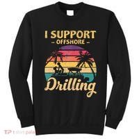 Funny I Support Offshore Drilling Pontoon Boat Sweatshirt thumb 0