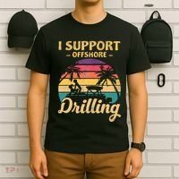 Funny I Support Offshore Drilling Pontoon Boat T-Shirt thumb 6