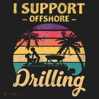 Funny I Support Offshore Drilling Pontoon Boat Beanie thumb 2