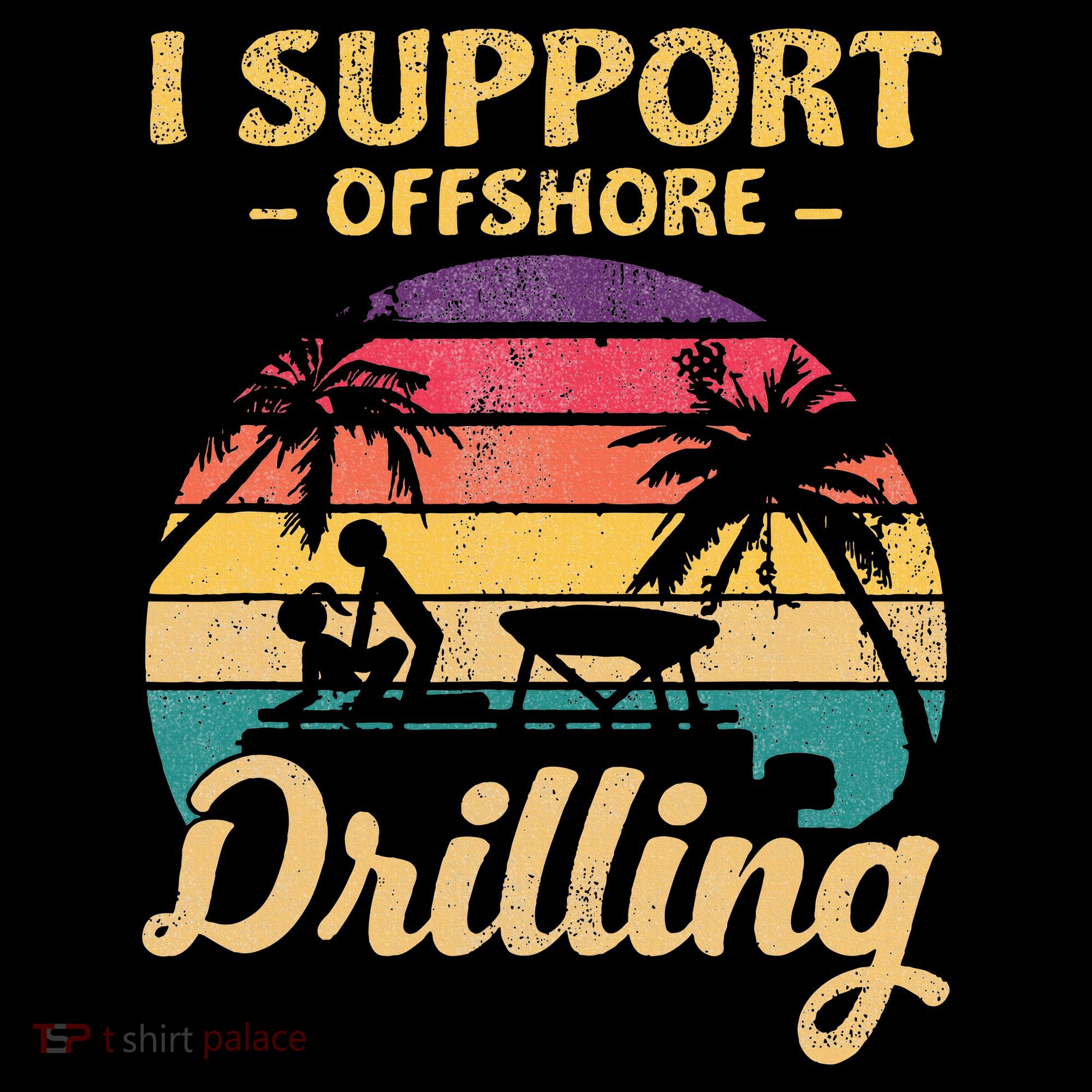 Funny I Support Offshore Drilling Pontoon Boat Toddler Hoodie