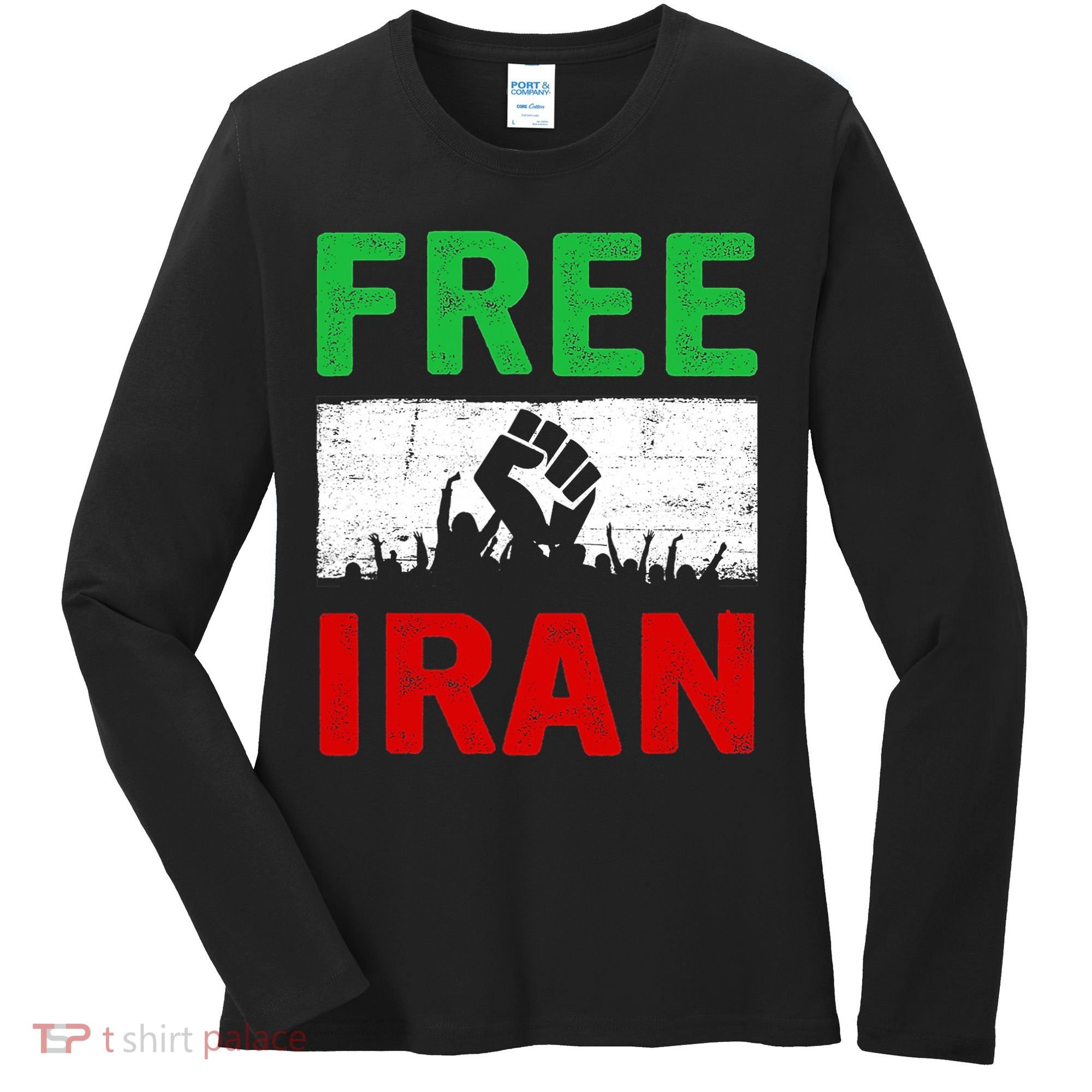 Free Iran Stand With The Women Of Iran Women's Long Sleeve Shirt