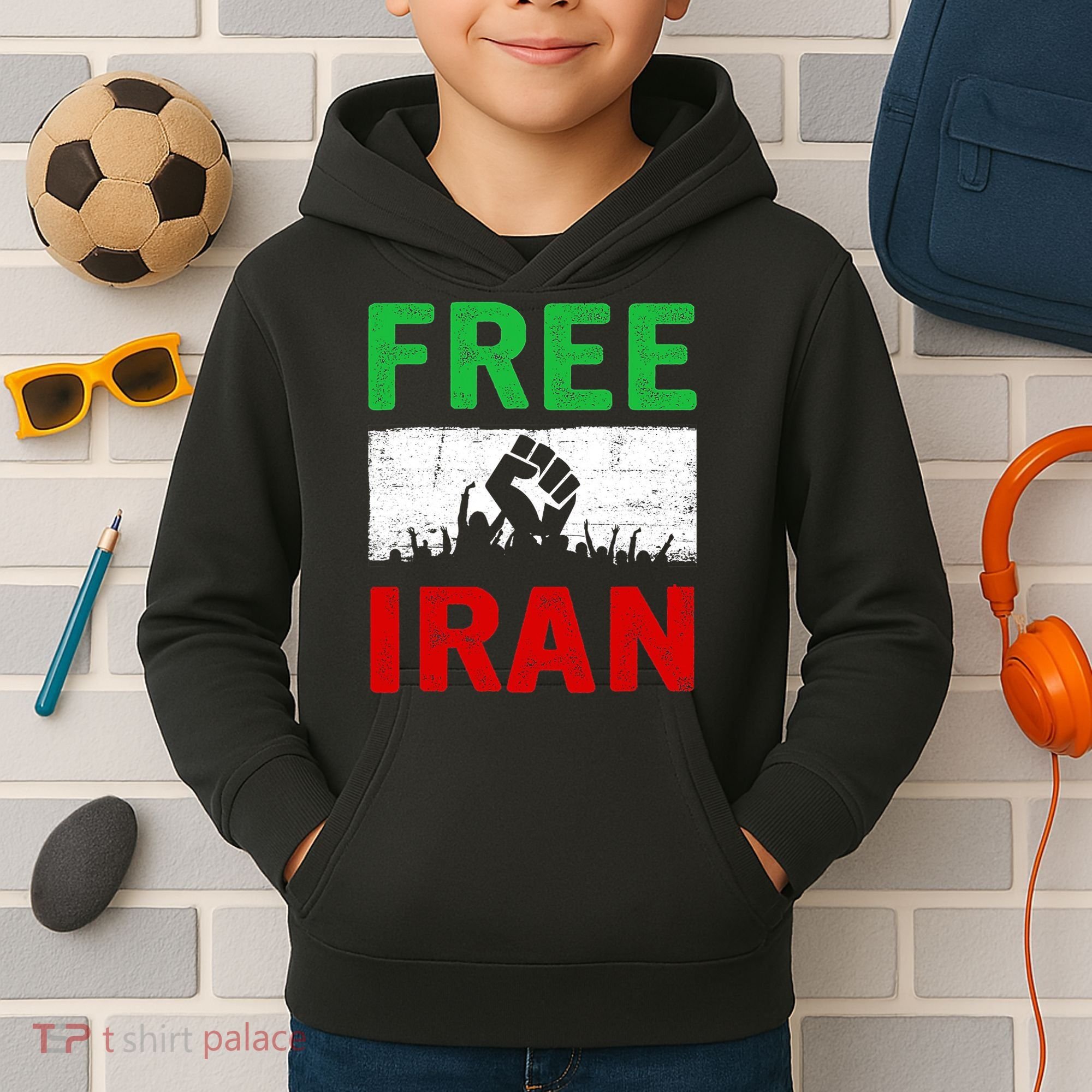 Free Iran Stand With The Women Of Iran Kids Hoodie